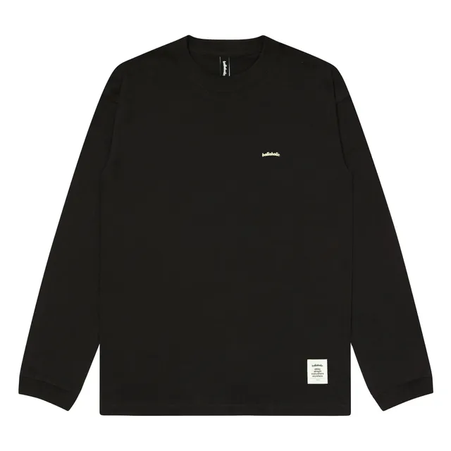 ballaholic-micro-logo-long-tee-langarmshirt-black-white image 1