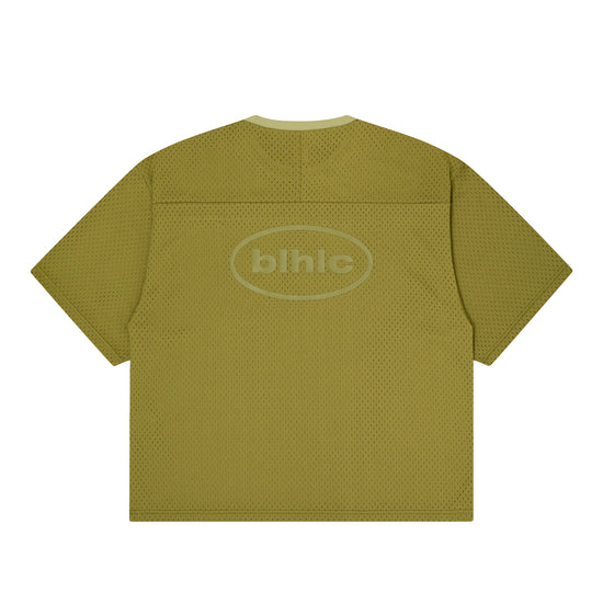 ballaholic-blhlc-oval-logo-mesh-tee-moss-t-shirt image 2