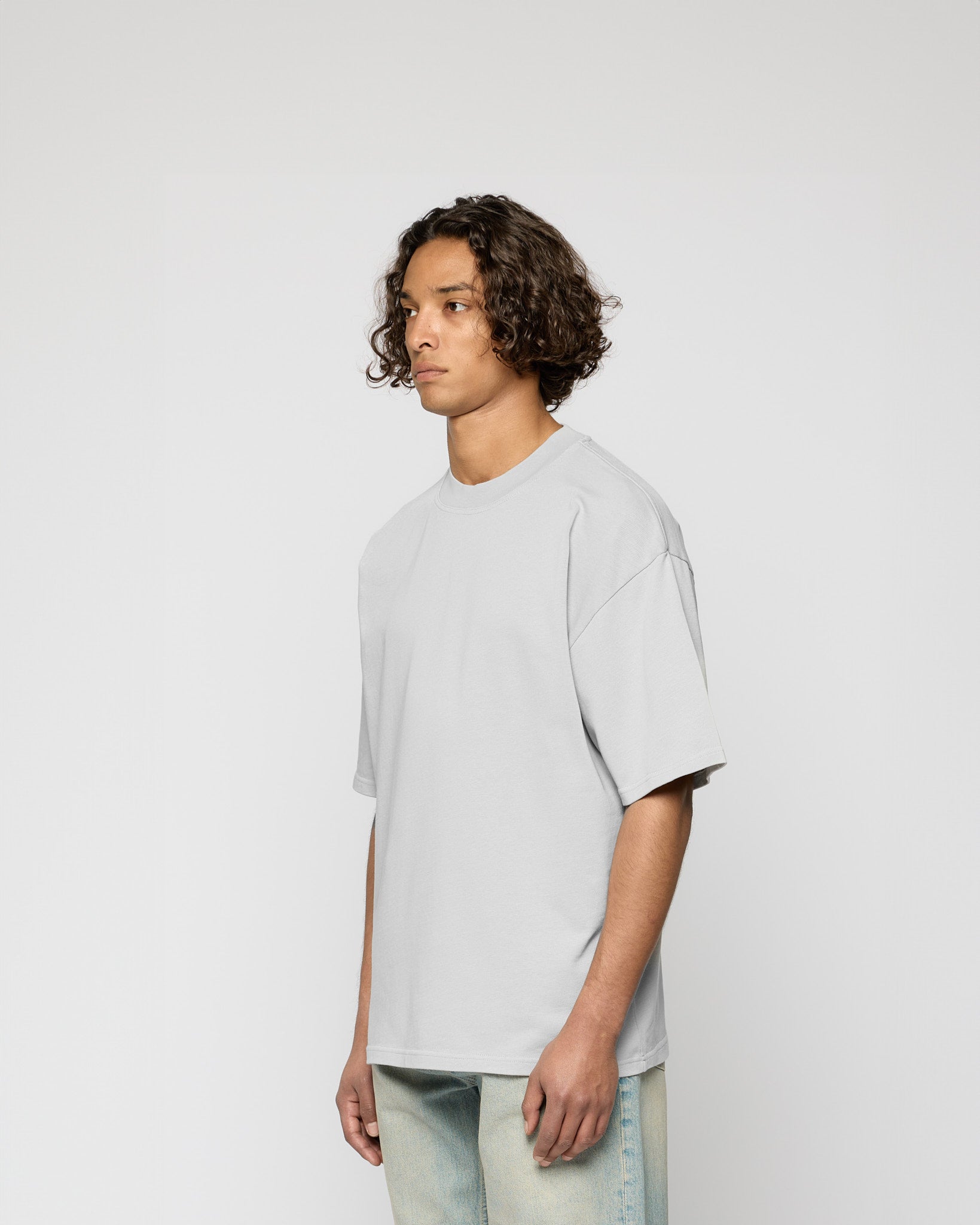 eightyfive-signature-oversized-t-shirt-herren-light-grey image 3