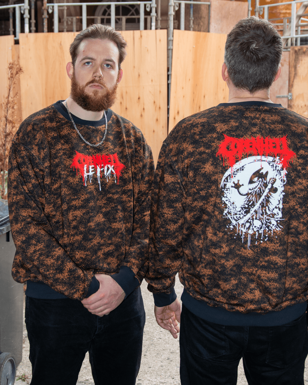 le-fix-x-copenhell-crewneck-camo-sweatshirt-limitiert image 2