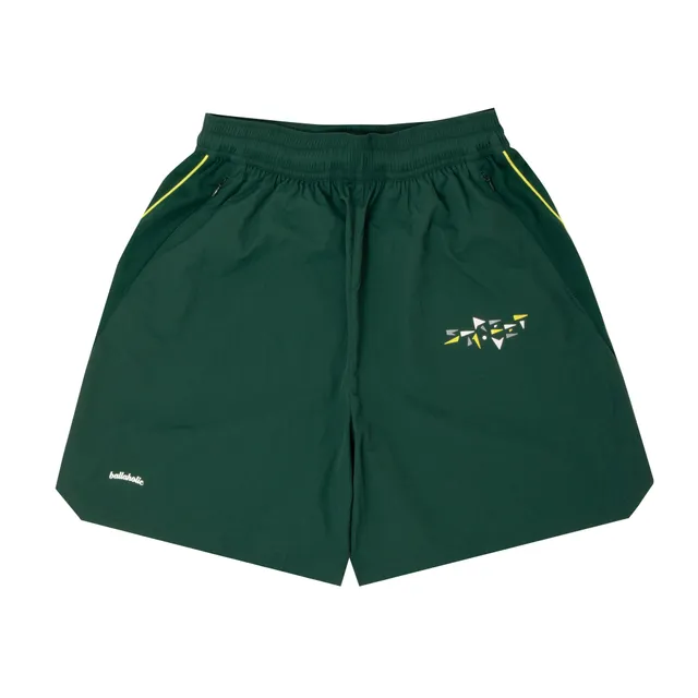 ballaholic-streetmove-nylon-zip-shorts-basketballshorts-gr-n image 1