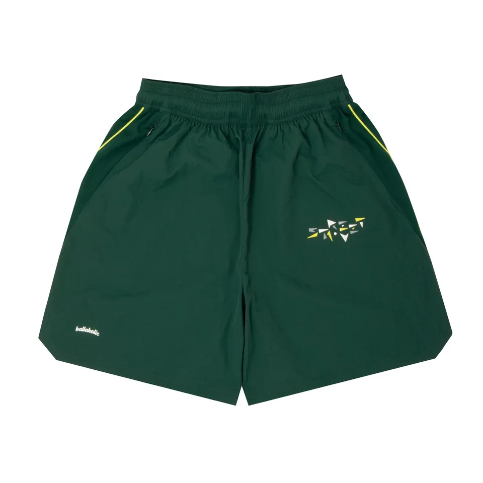 ballaholic-streetmove-nylon-zip-shorts-basketballshorts-gr-n image 1