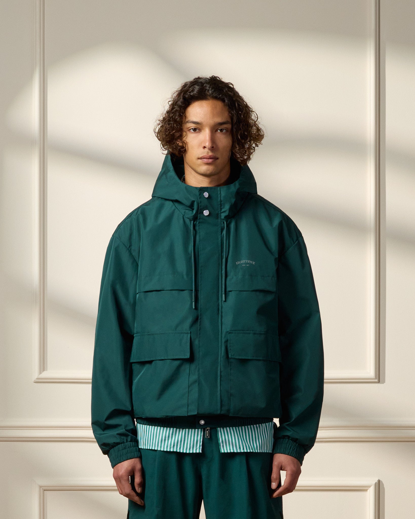 eightyfive-windbreaker-jacket-pine-green-wasserdicht image 3