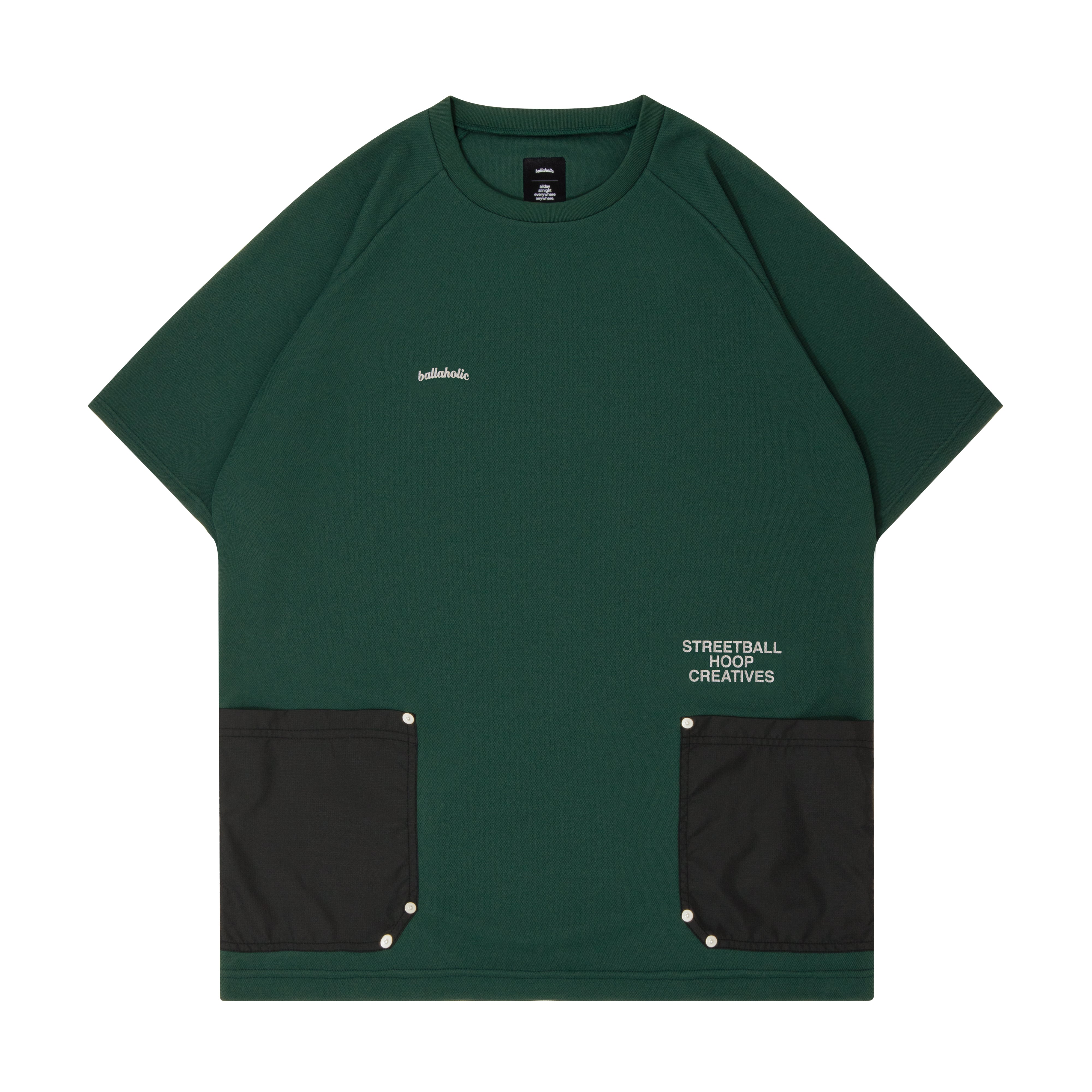 ballaholic-shc-tool-pocket-cool-tee-t-shirt-dark-green image 1