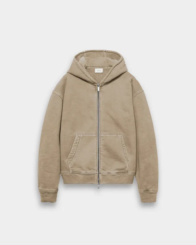eightyfive-signature-heavy-zip-hoodie-washed-taupe-oversized image 1