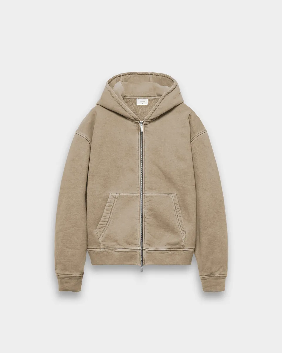 eightyfive-signature-heavy-zip-hoodie-washed-taupe-oversized image 1