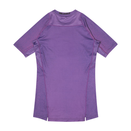 ballaholic-compression-short-sleeve-tops-purple-camo-shirt image 2