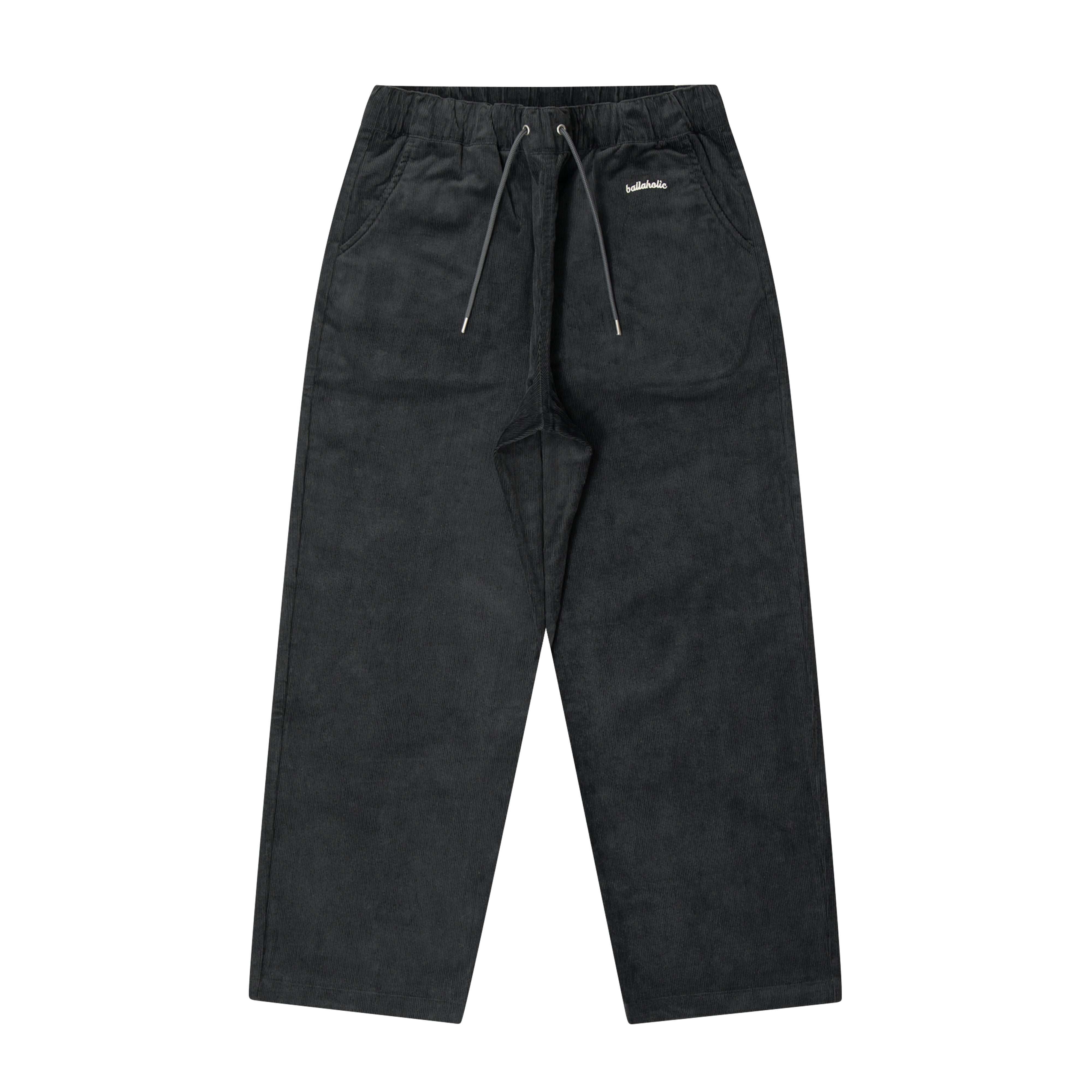 ballaholic-logo-corduroy-pants-cordhose-grau image 1