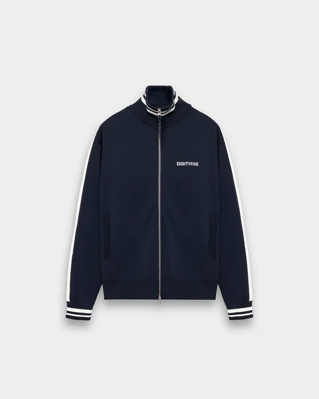 eightyfive-knit-trackjacket-trainingsjacke-navy-regular-fit image 1