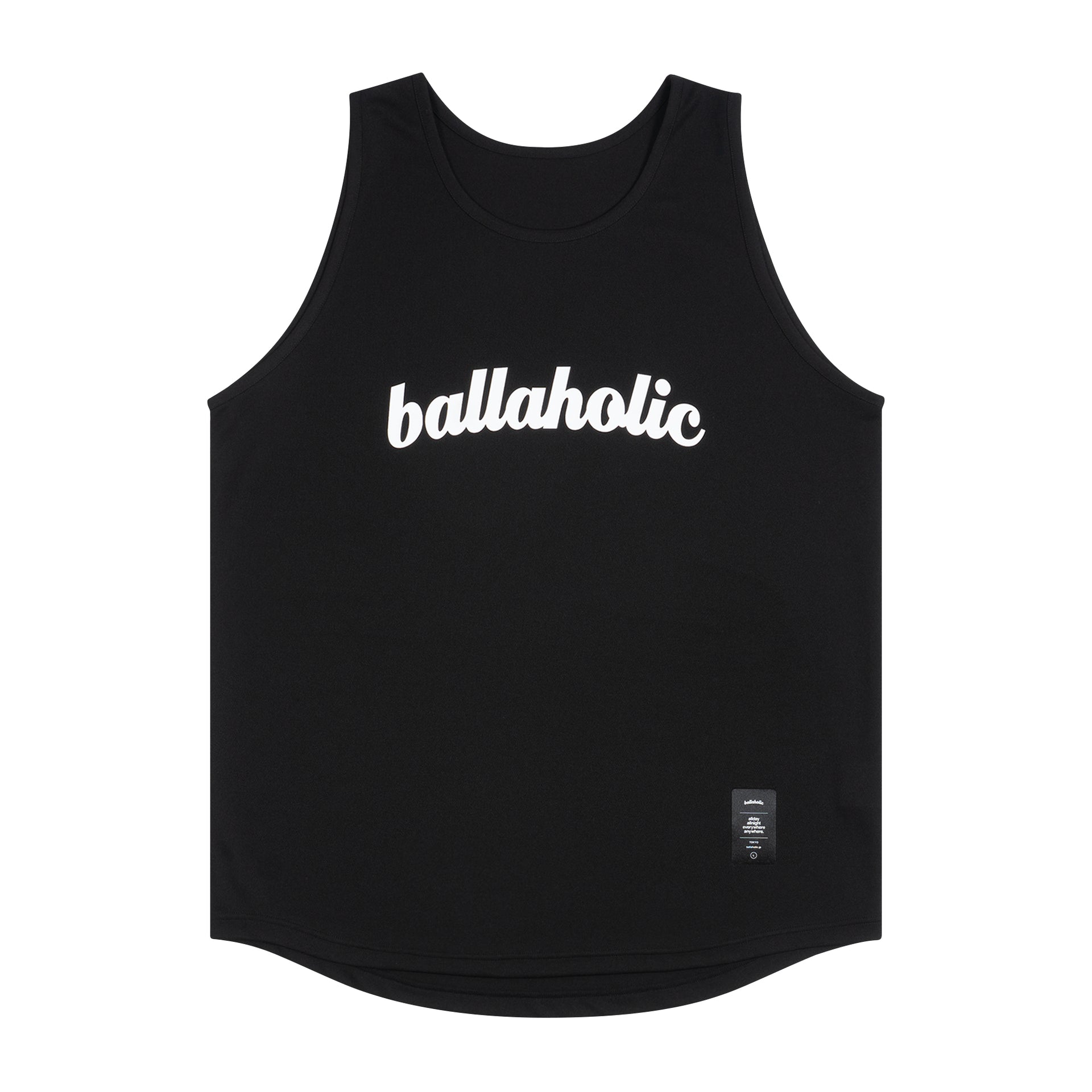 ballaholic-logo-tank-top-schwarz-weiss-mit-print image 1