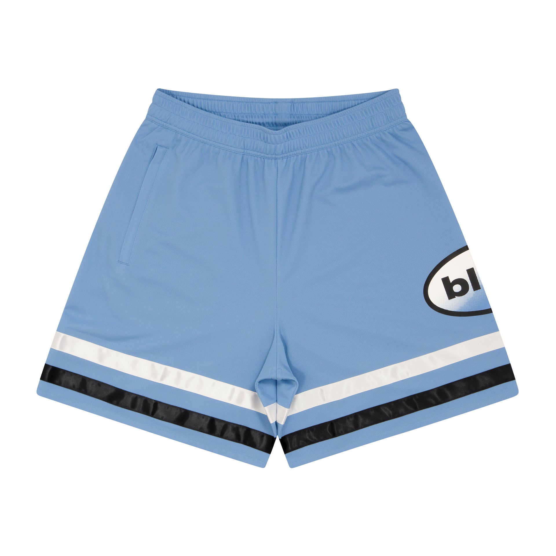 ballaholic-blhlc-oval-logo-zip-shorts-basketballshorts-sax image 1