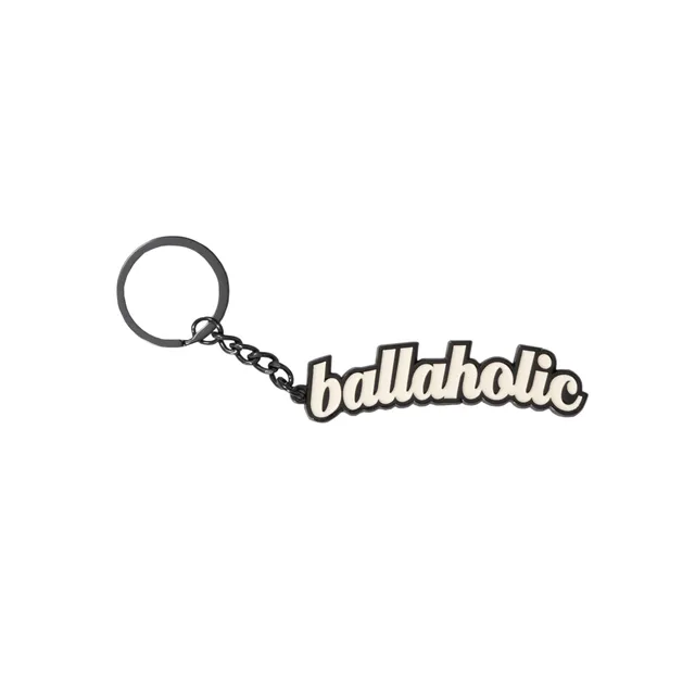 ballaholic-logo-keychain-black-ivory-schl-sselanh-nger image 1