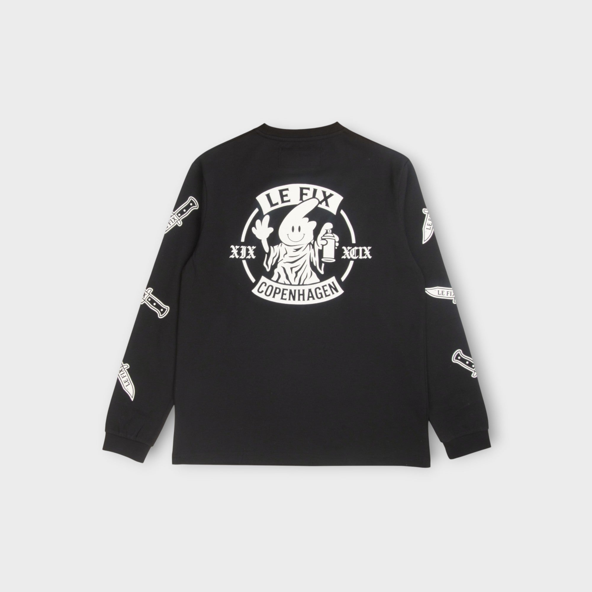 le-fix-knife-ls-langarmshirt-longsleeve-schwarz-baumwolle image 1
