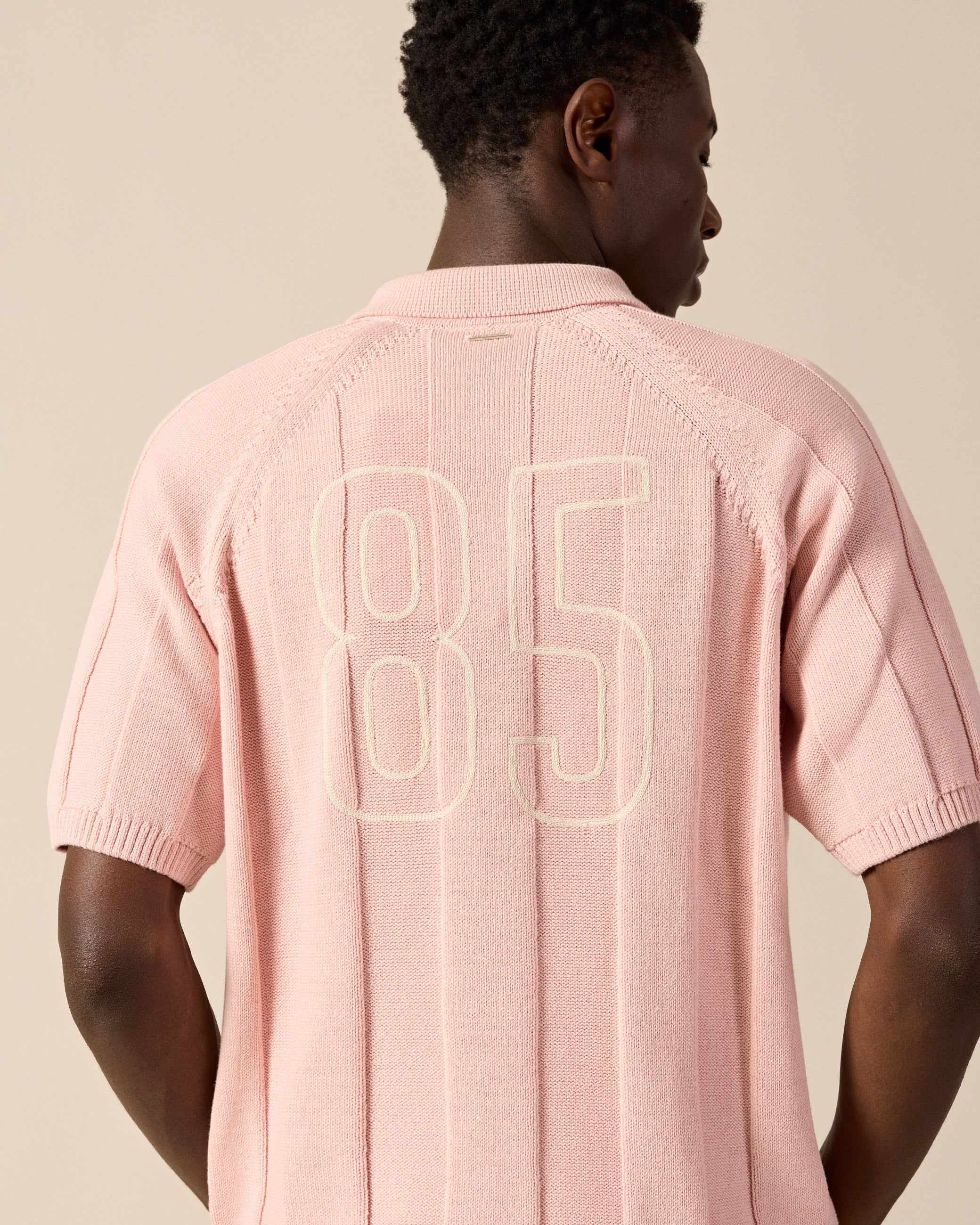 eightyfive-tops-football-polo-shirt-dusty-rose image 7