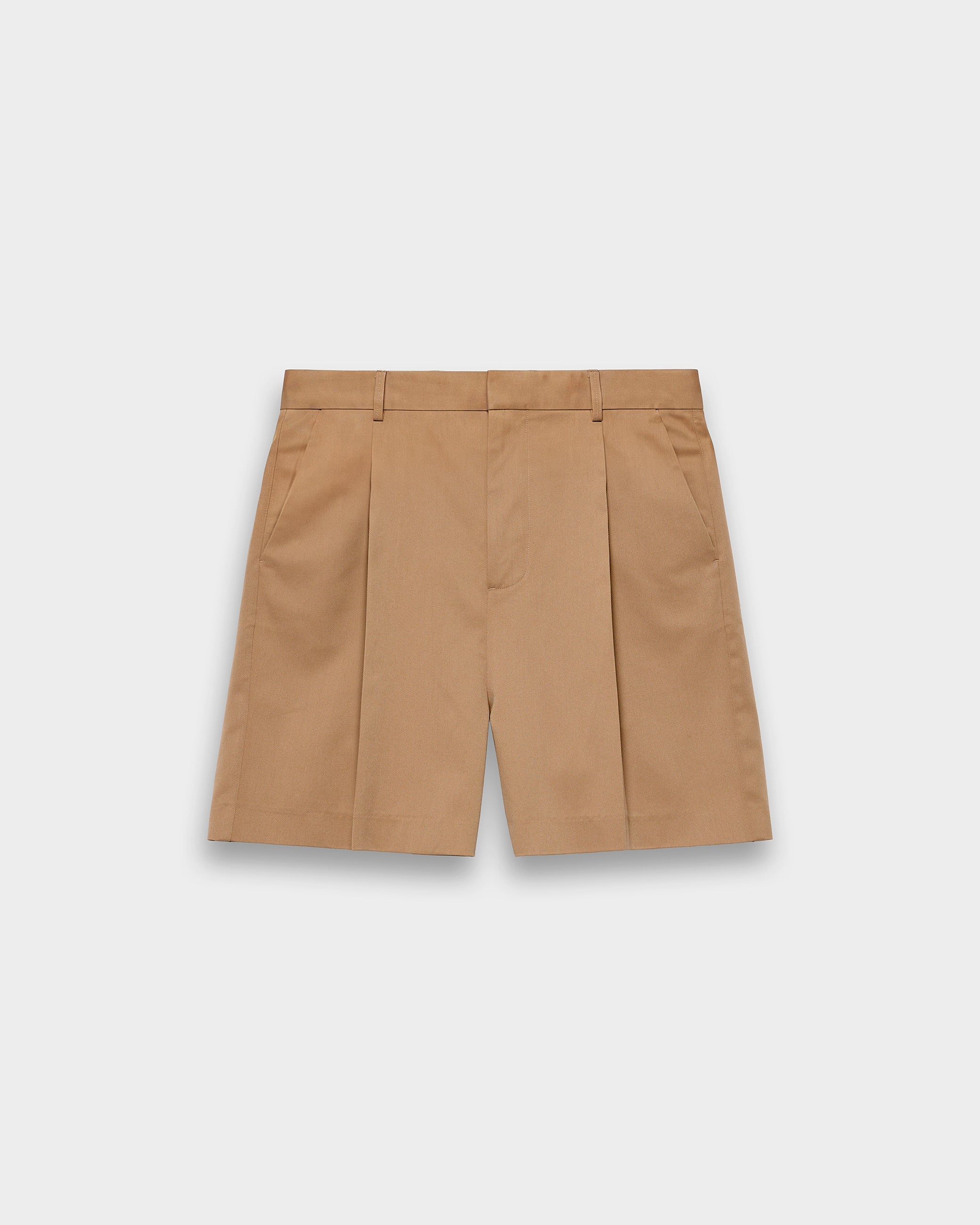 eightyfive-bottoms-tailored-shorts-shorts-mocha-relaxed-fit image 1