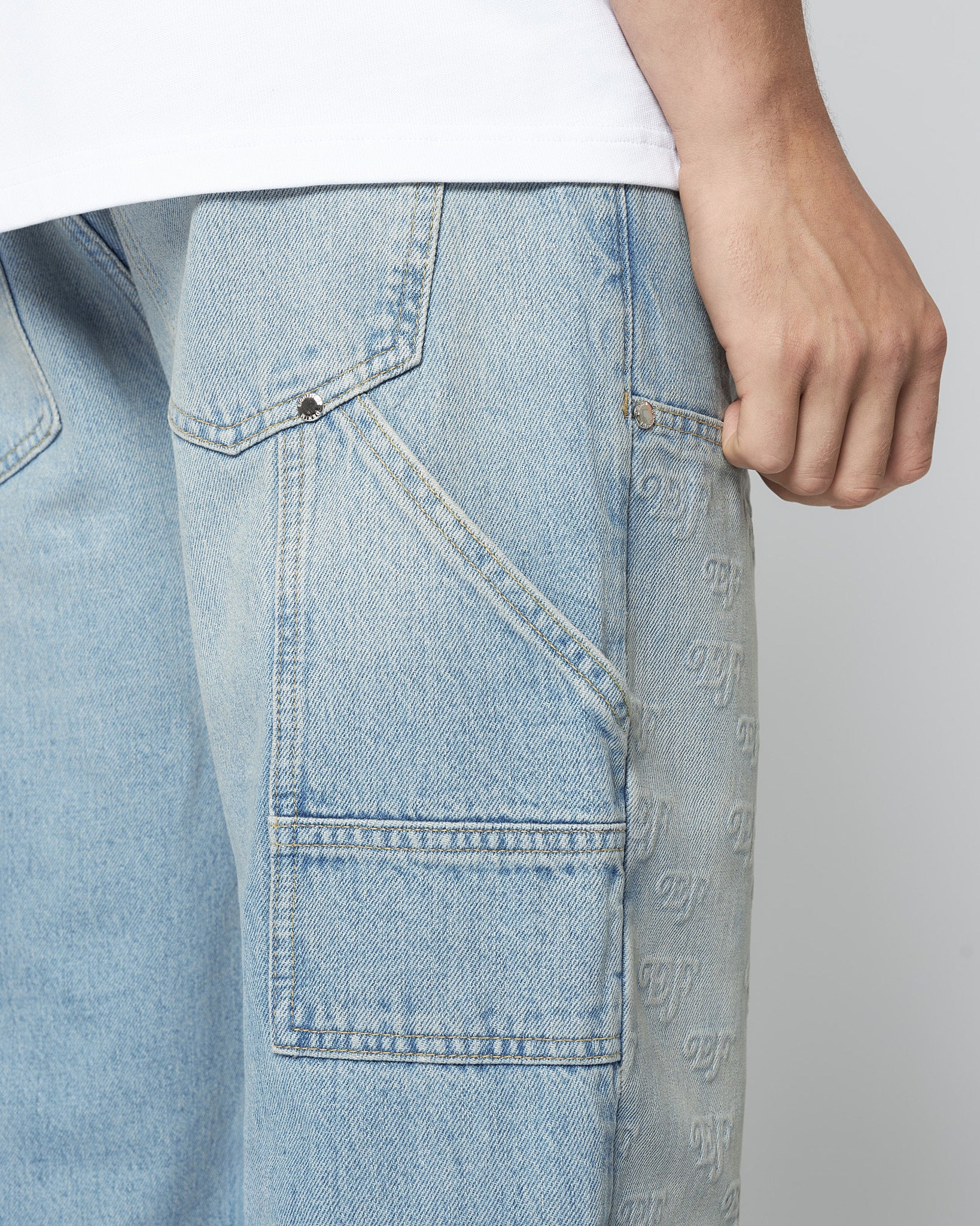 eightyfive-embossed-carpenter-denim-straight-light-wash image 6