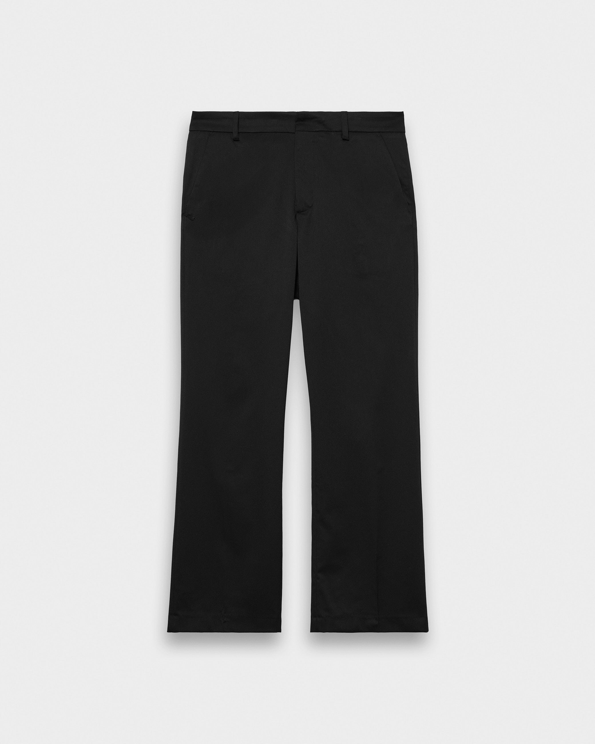 eightyfive-bottoms-flared-tailored-pants-black-elasthan image 1