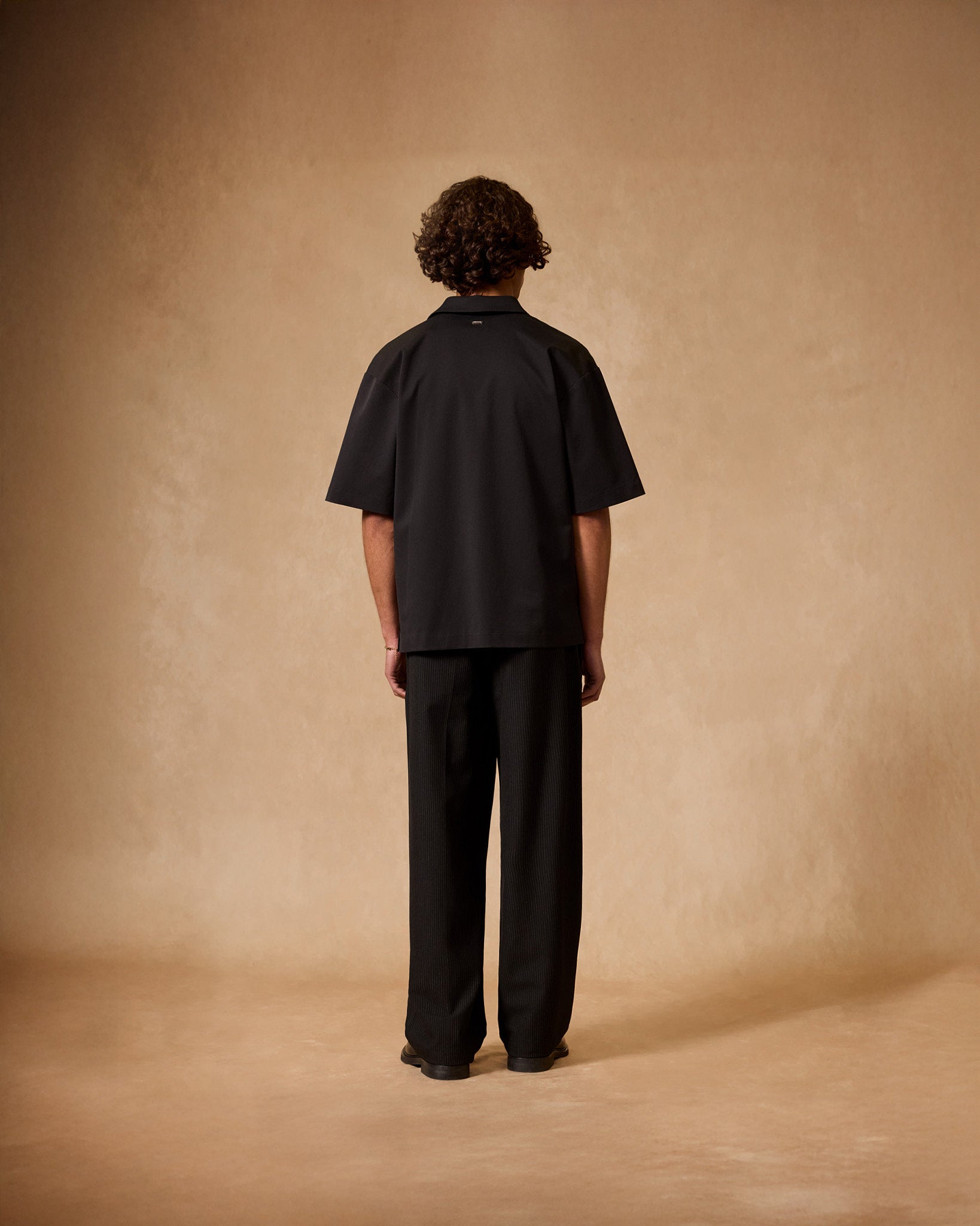 eightyfive-pinstriped-regular-tailored-pants-hose-schwarz image 6
