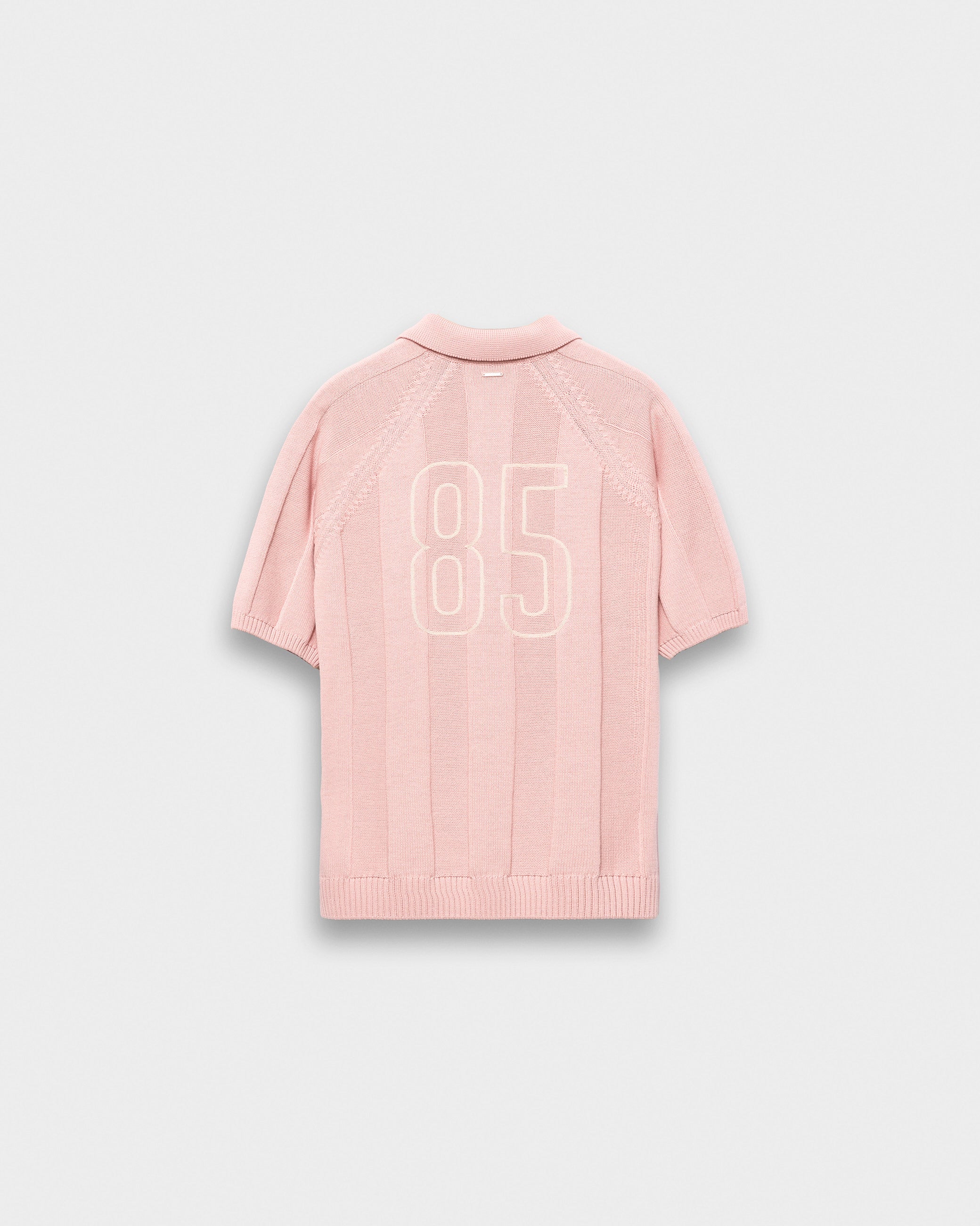eightyfive-tops-football-polo-shirt-dusty-rose image 2
