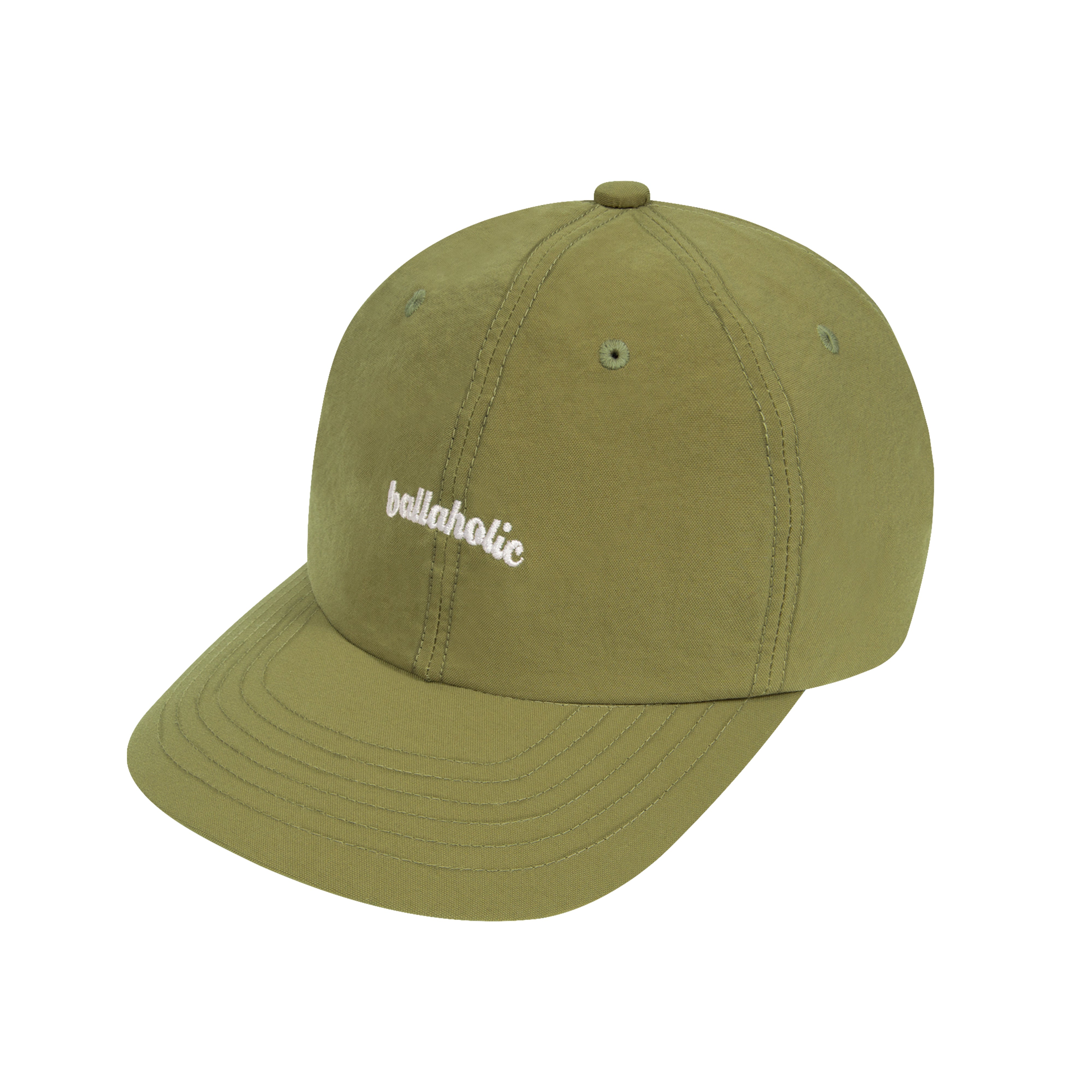 ballaholic-logo-nylon-6p-cap-light-olive image 2