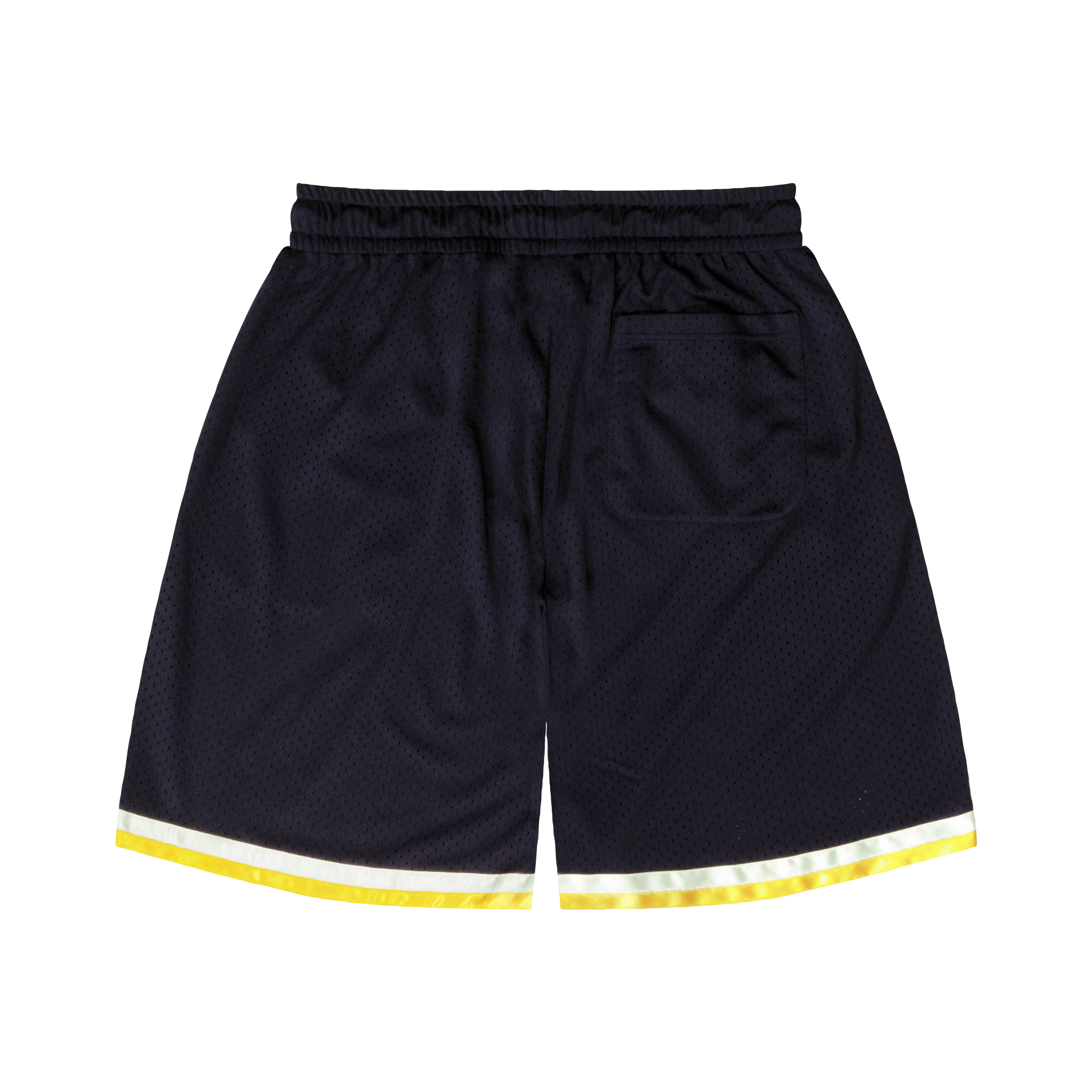 ballaholic-shorts-tape-mesh-zip-shorts-navy image 2