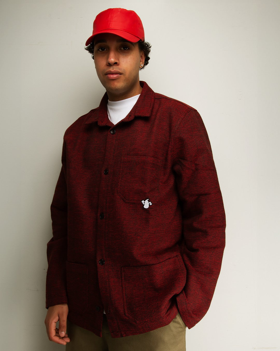 le-fix-x-sunniva-workers-hemd-maroon-wolle image 5