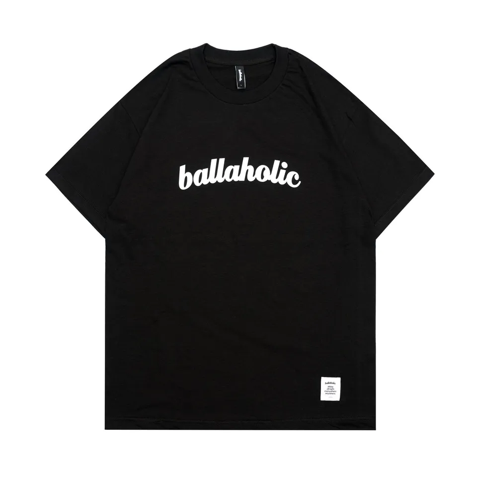 ballaholic-cotton-tees-logo-tee-t-shirt-black-baumwolle-custom image 1