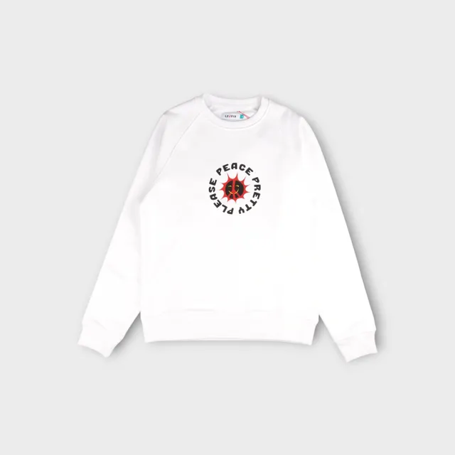 le-fix-pretty-please-crewneck-sweatshirt-wei-baumwolle image 1