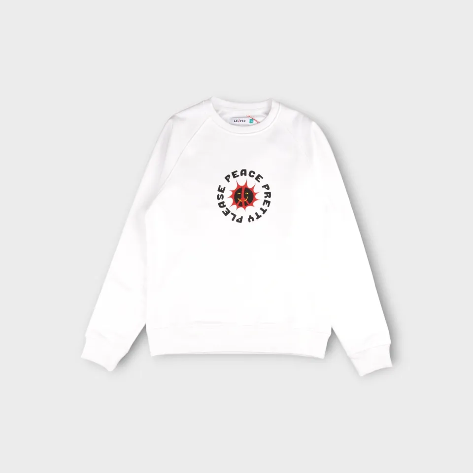 le-fix-pretty-please-crewneck-sweatshirt-wei-baumwolle image 1