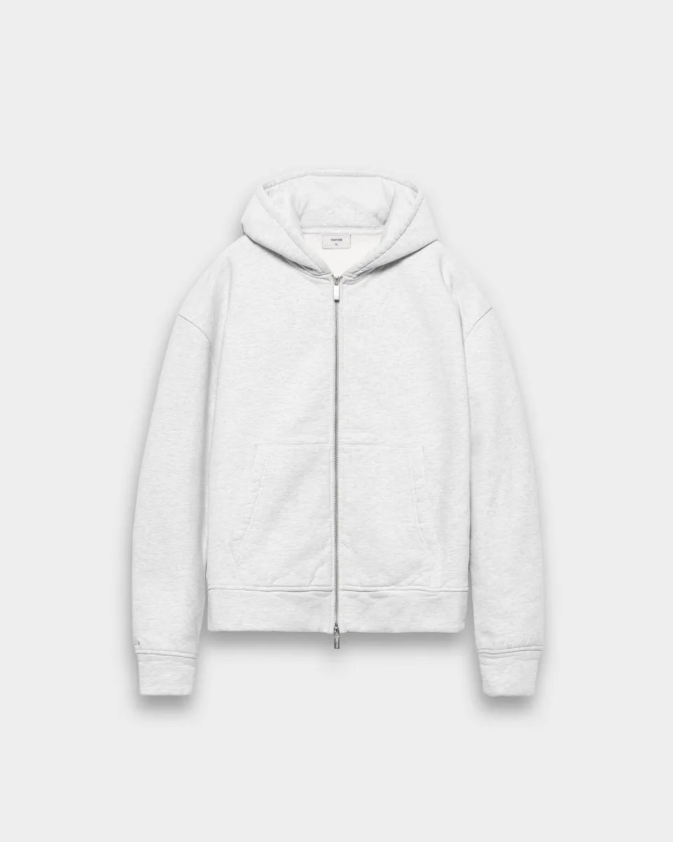 eightyfive-signature-heavy-zip-hoodie-ash-grey-490gsm image 1