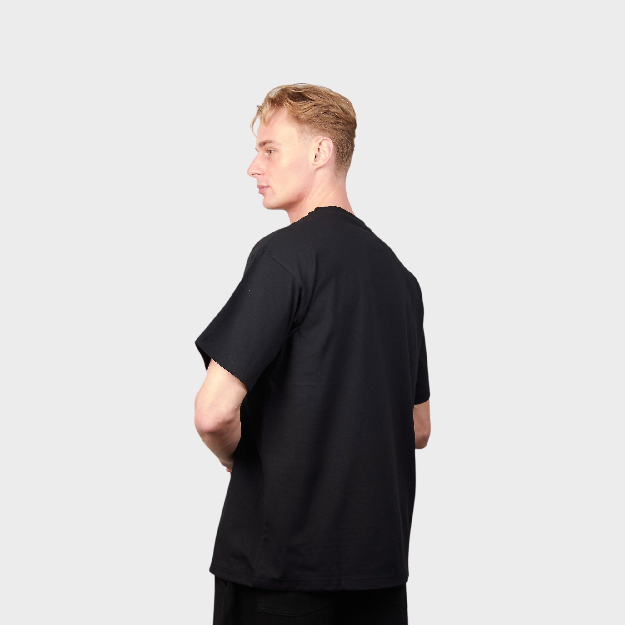 le-fix-scratched-t-shirt-t-shirt-schwarz-sticklogo-baumwolle image 3