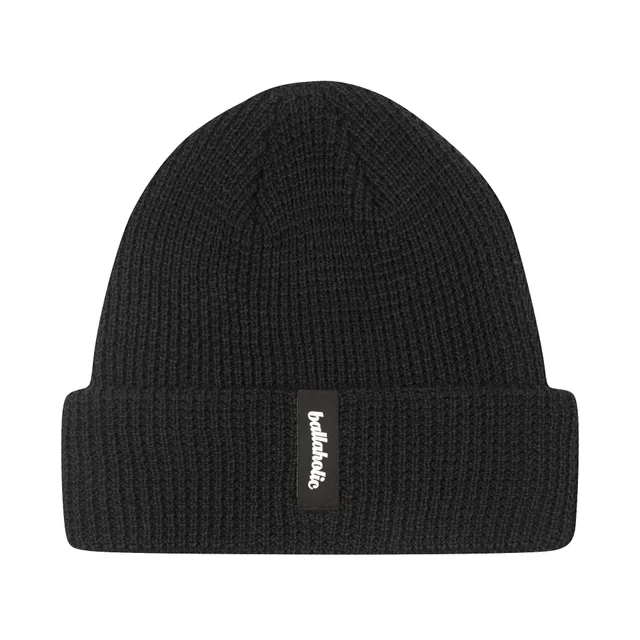 ballaholic-logo-label-beanie-strickm-tze-black-black image 1