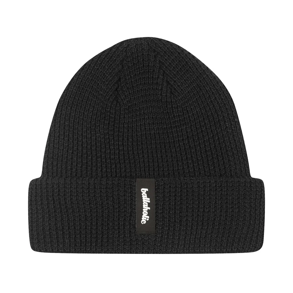 ballaholic-logo-label-beanie-strickm-tze-black-black image 1