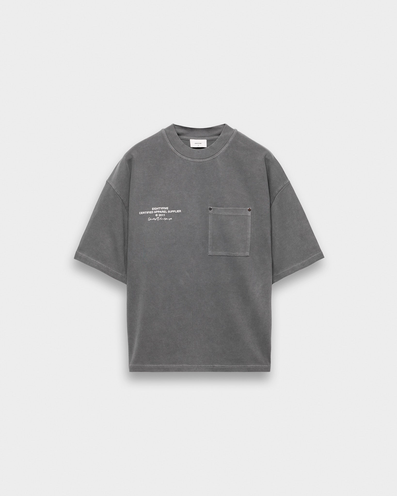eightyfive-tops-united-cropped-t-shirt-stone-grey-m image 1