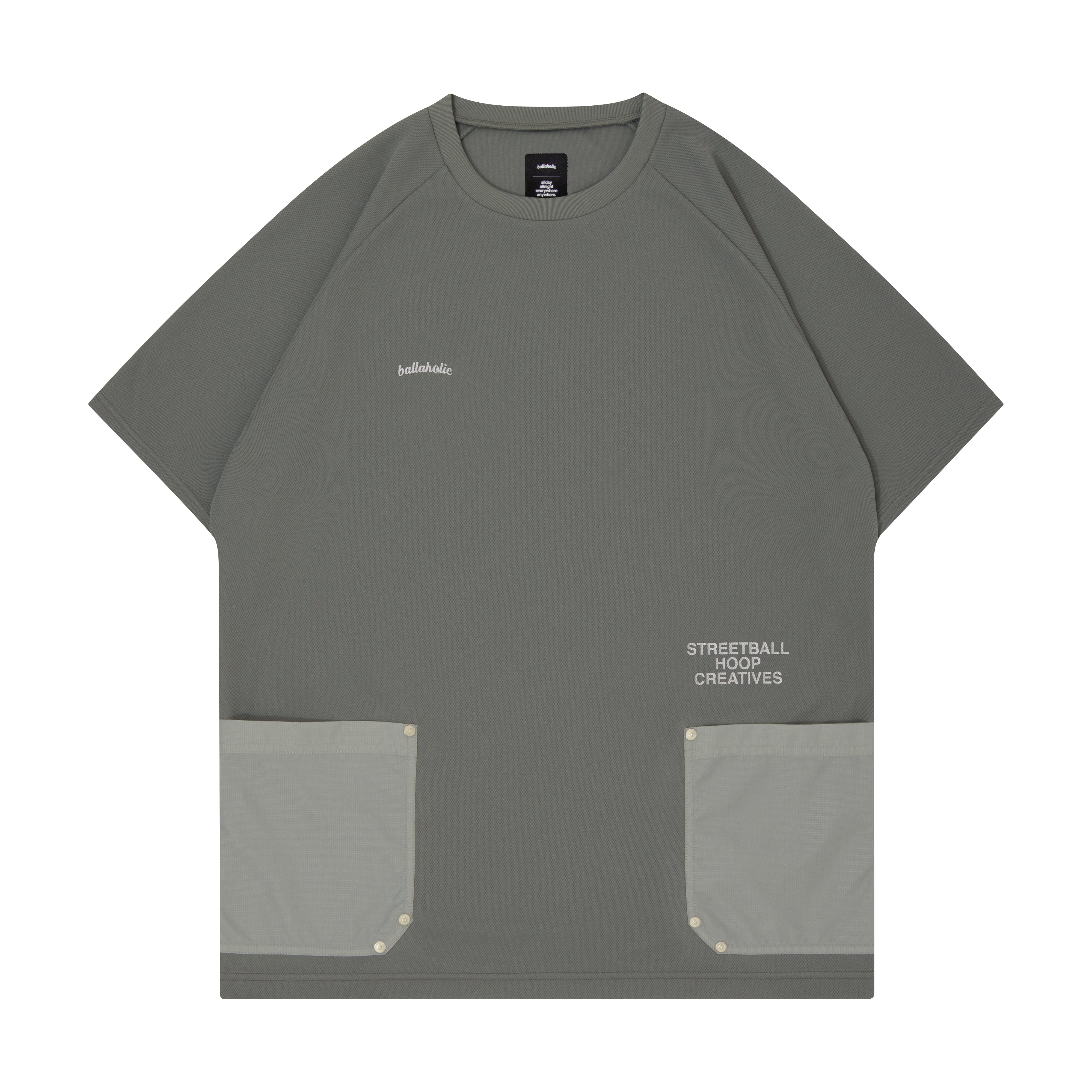 ballaholic-shc-tool-pocket-cool-tee-t-shirt-charcoal-gray-reflektorprint image 1