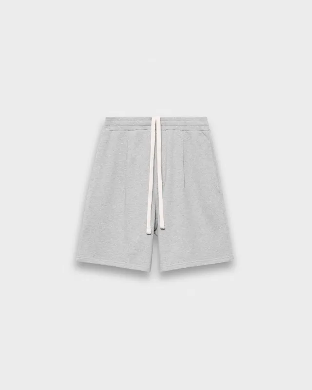 eightyfive-bottoms-pleated-sweatshorts-sporty-grey-relaxed image 1