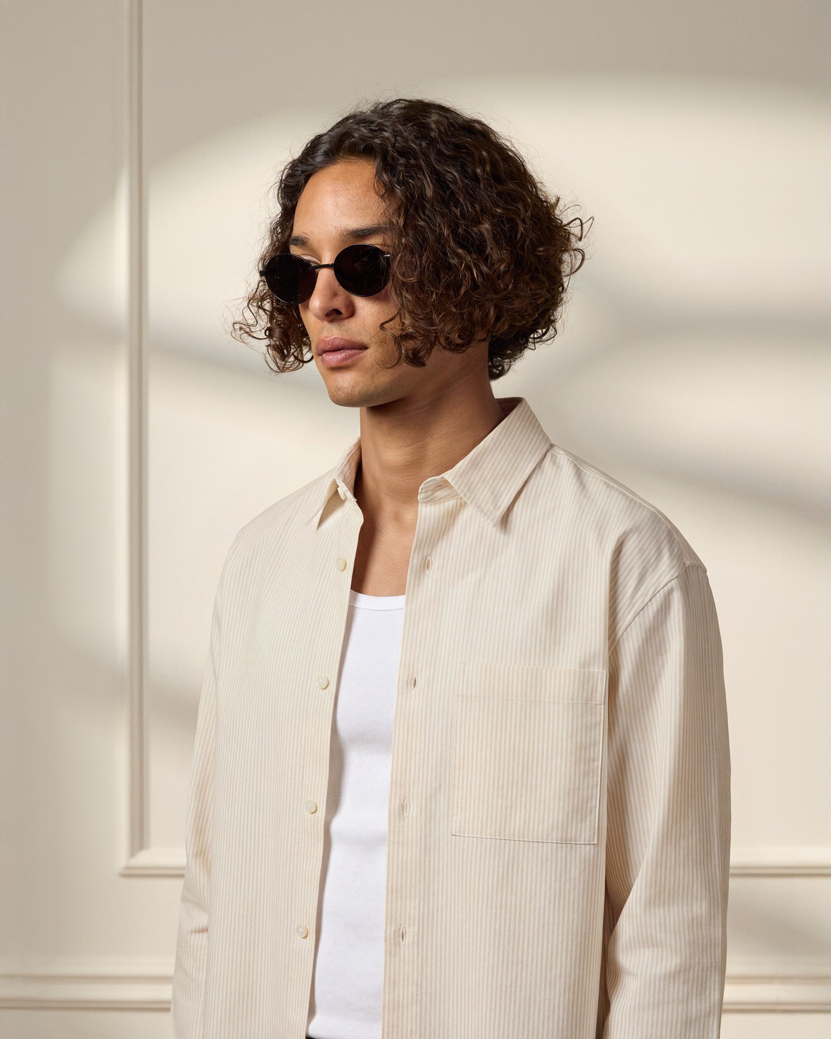 eightyfive-striped-shirt-hemd-yellow-baumwolle-relaxed-fit image 6
