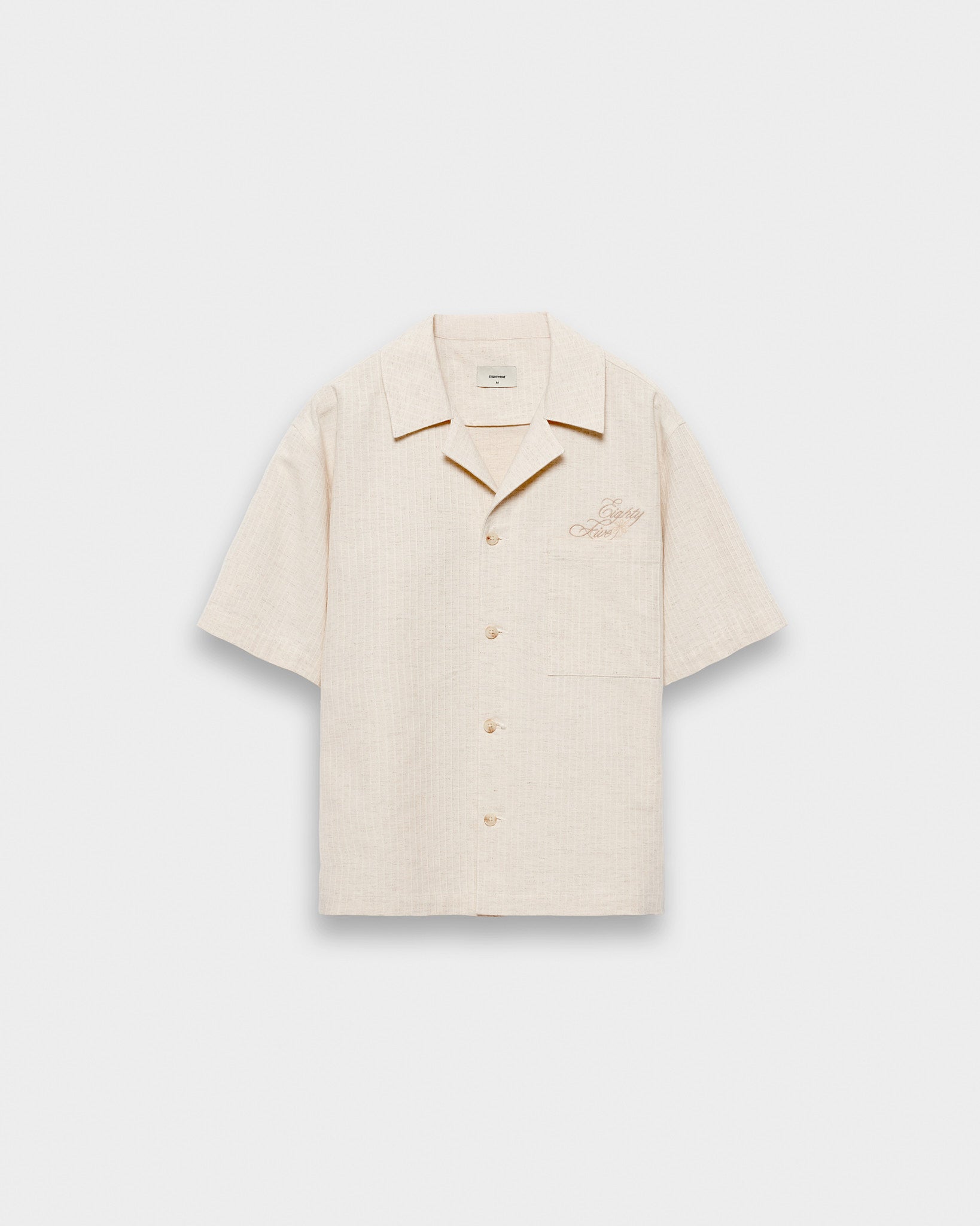 eightyfive-structured-shirt-hemd-ecru-bowling-kragen image 1