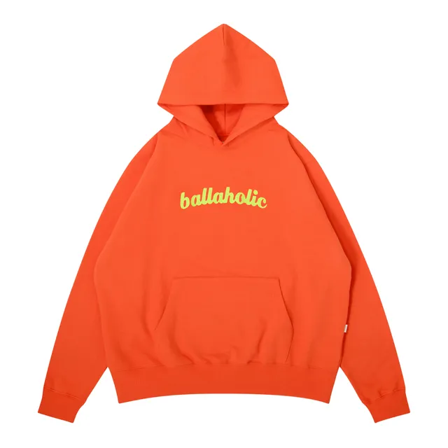 ballaholic-logo-sweat-hoodie-kapuzenpullover-orange-stick image 1