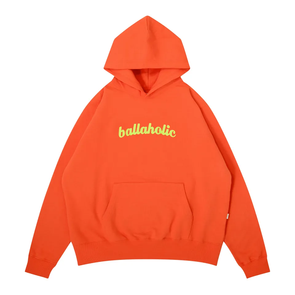 ballaholic-logo-sweat-hoodie-kapuzenpullover-orange-stick image 1