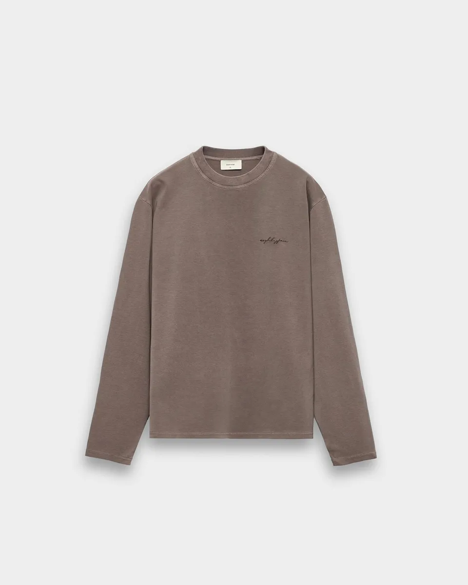 eightyfive-embroidered-longsleeve-washed-brown-stickerei image 1