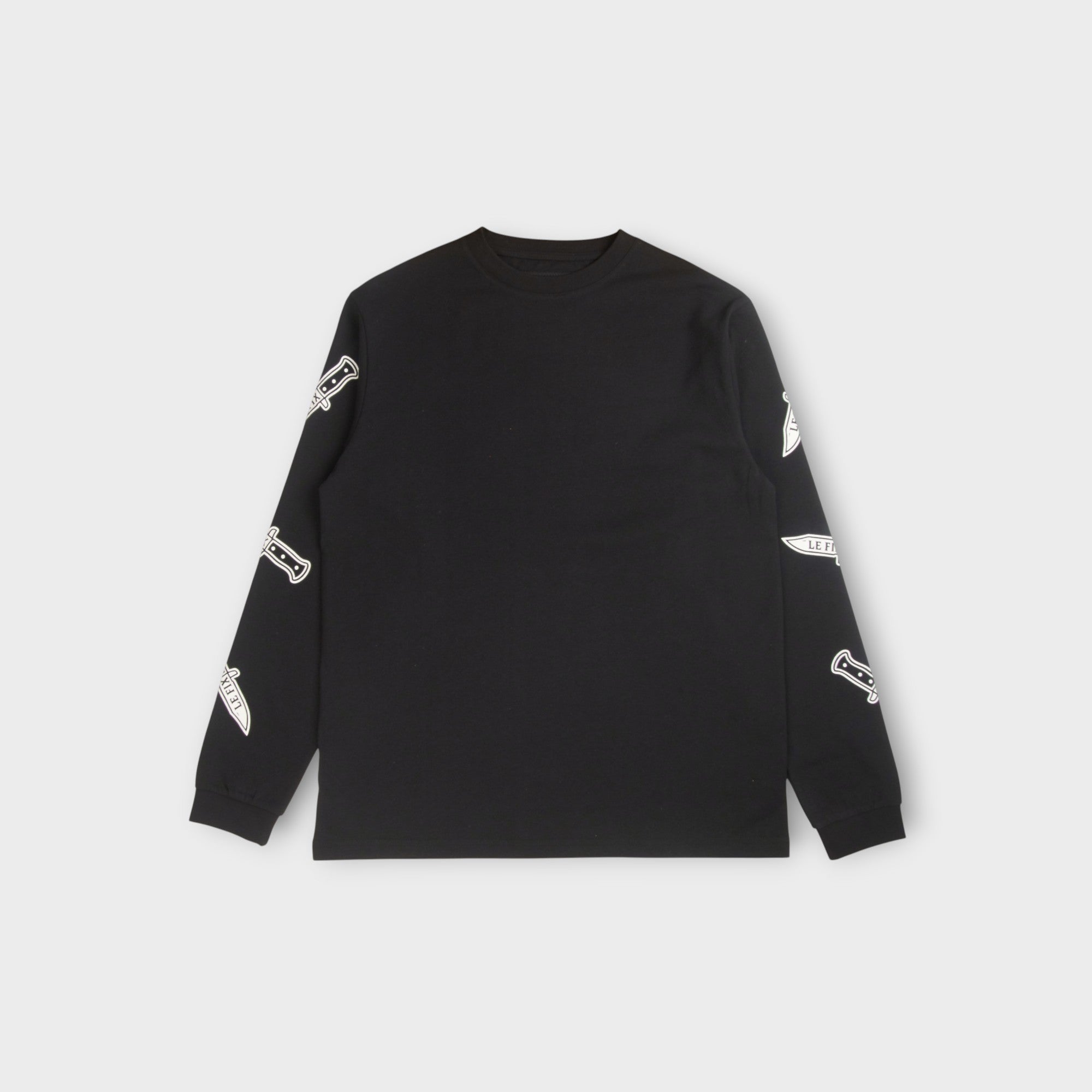 le-fix-knife-ls-langarmshirt-longsleeve-schwarz-baumwolle image 3