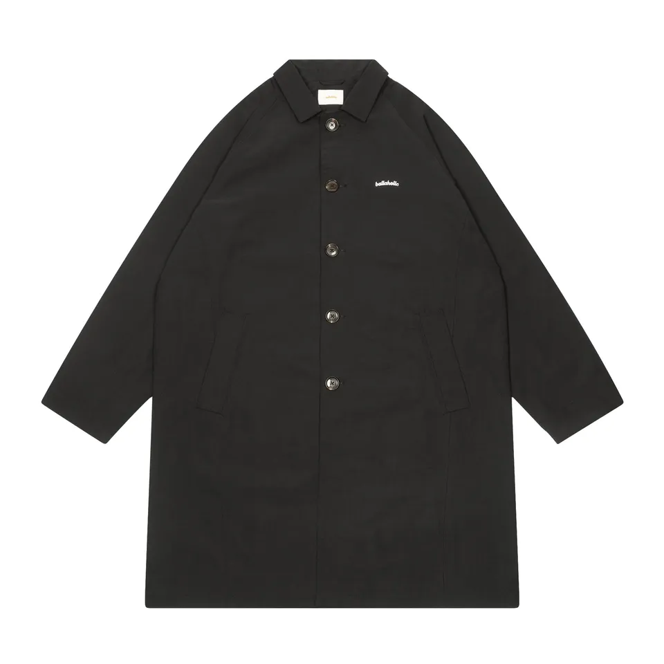 ballaholic-tops-logo-soutien-collar-coat-mantel-schwarz image 1