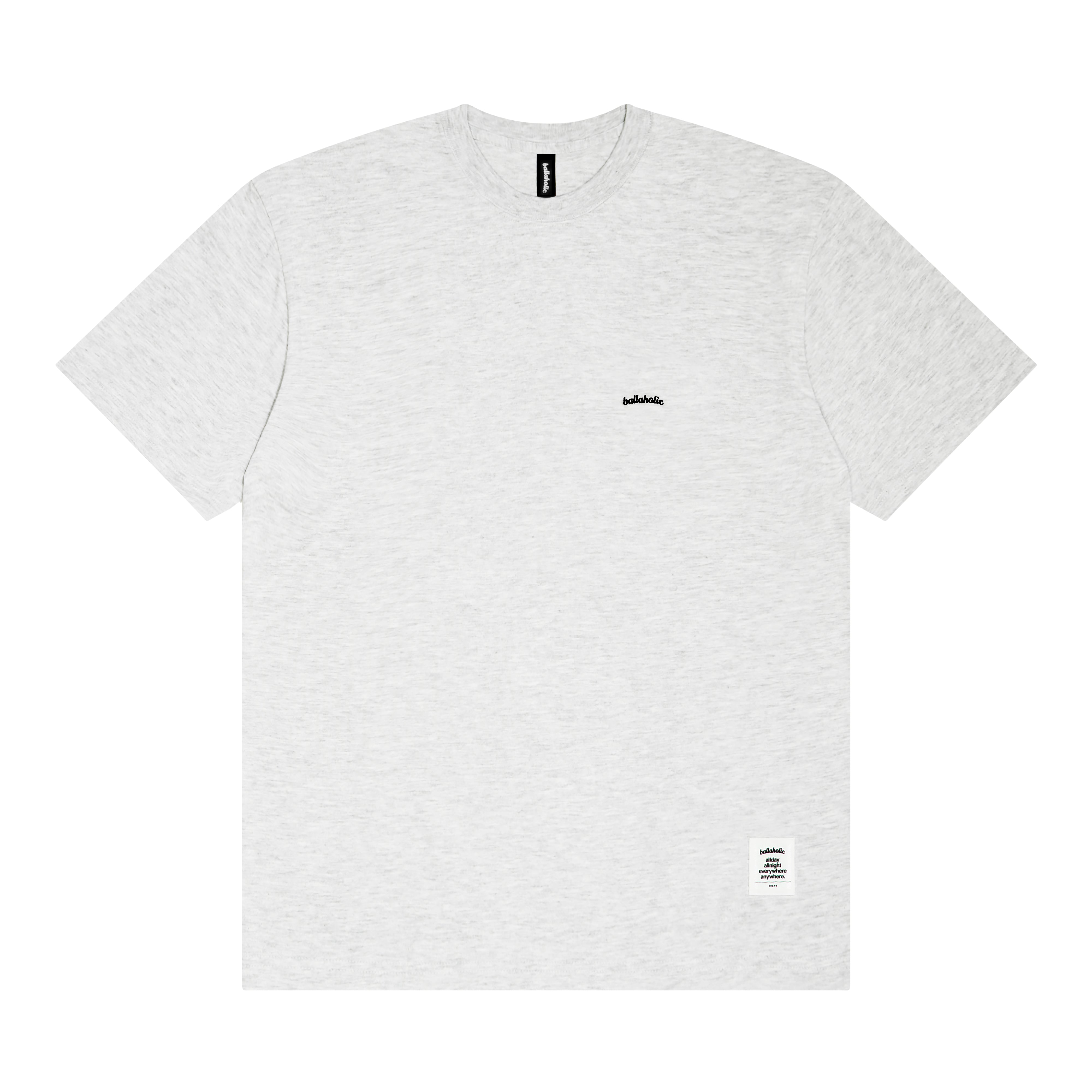 ballaholic-cotton-tees-micro-logo-tee-t-shirt-ash image 1