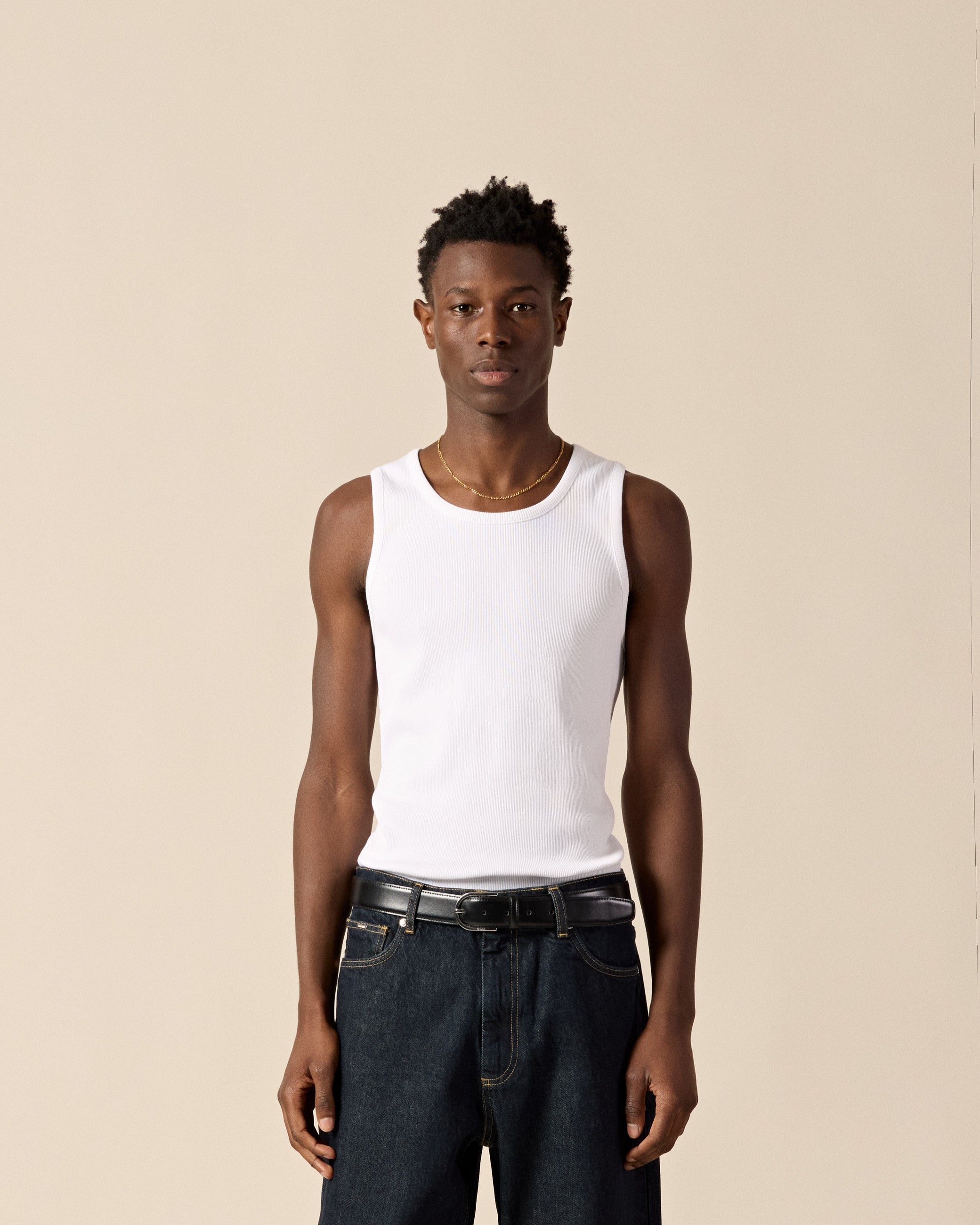 eightyfive-tops-signature-tanktop-white-slim-fit-baumwolle image 3