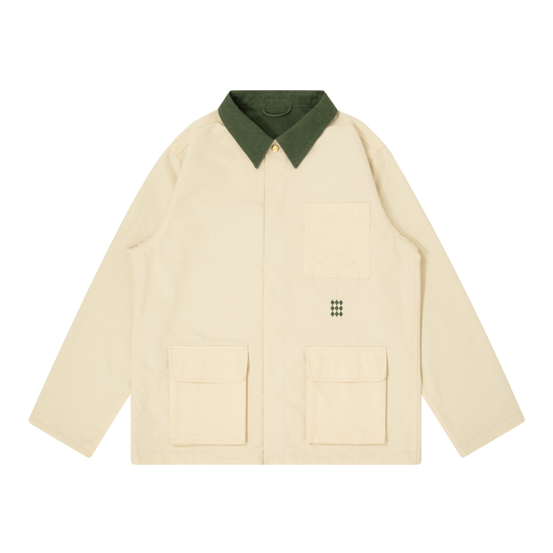 ballaholic-reversible-coverall-wendejacke-ivory-green image 1