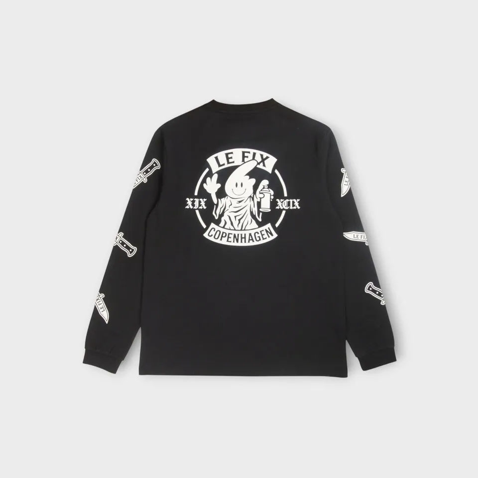 le-fix-knife-ls-langarmshirt-longsleeve-schwarz-baumwolle image 1
