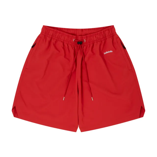ballaholic-logo-anywhere-zip-shorts-shorts-red-mesh image 1