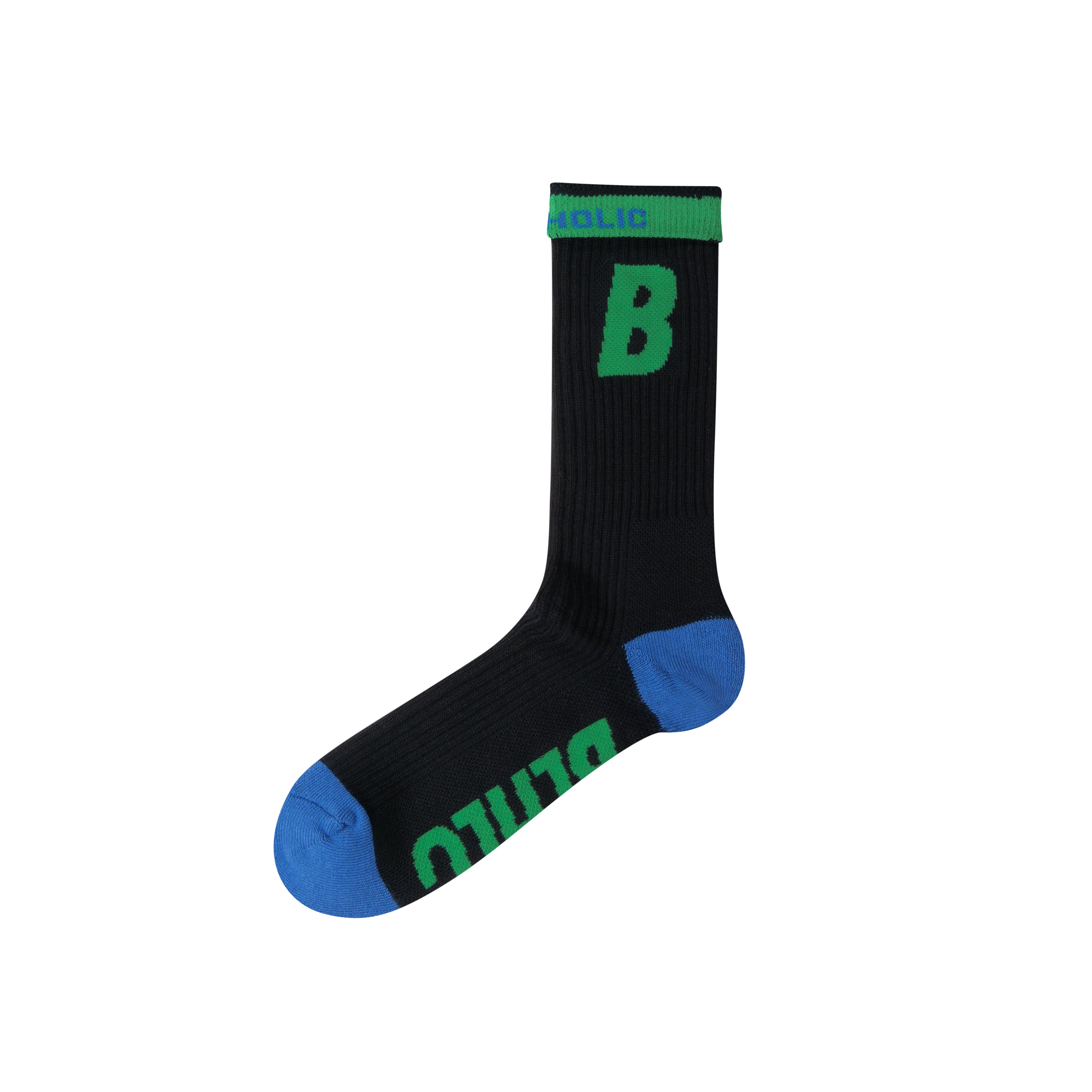 ballaholic-b-socks-socken-black-green-blue-court image 2