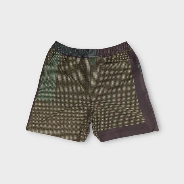 le-fix-pattern-shorts-schwarz-gemustert-baumwolle image 1
